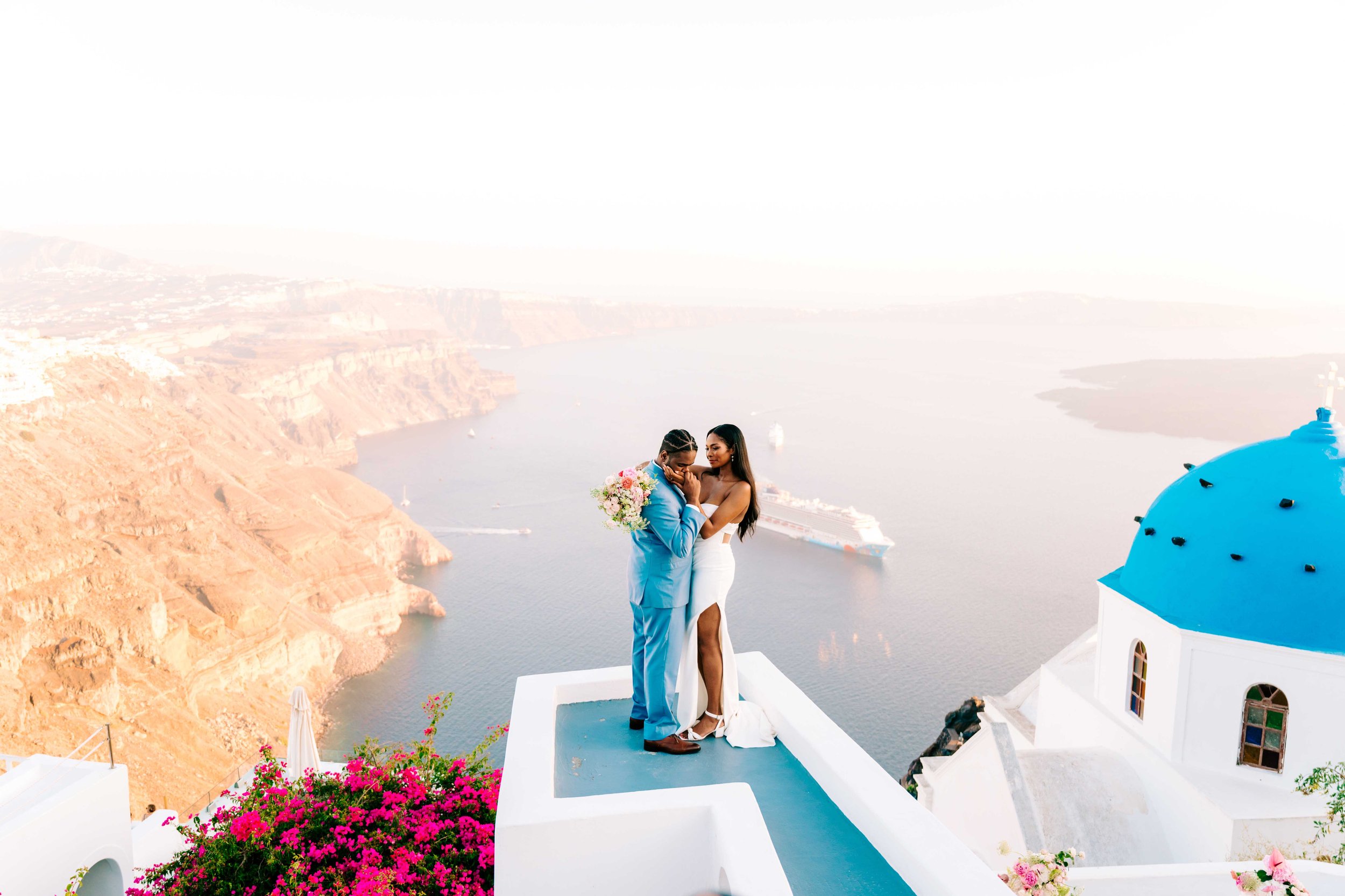 Santorini Greece Wedding | Malaz + Ziggy